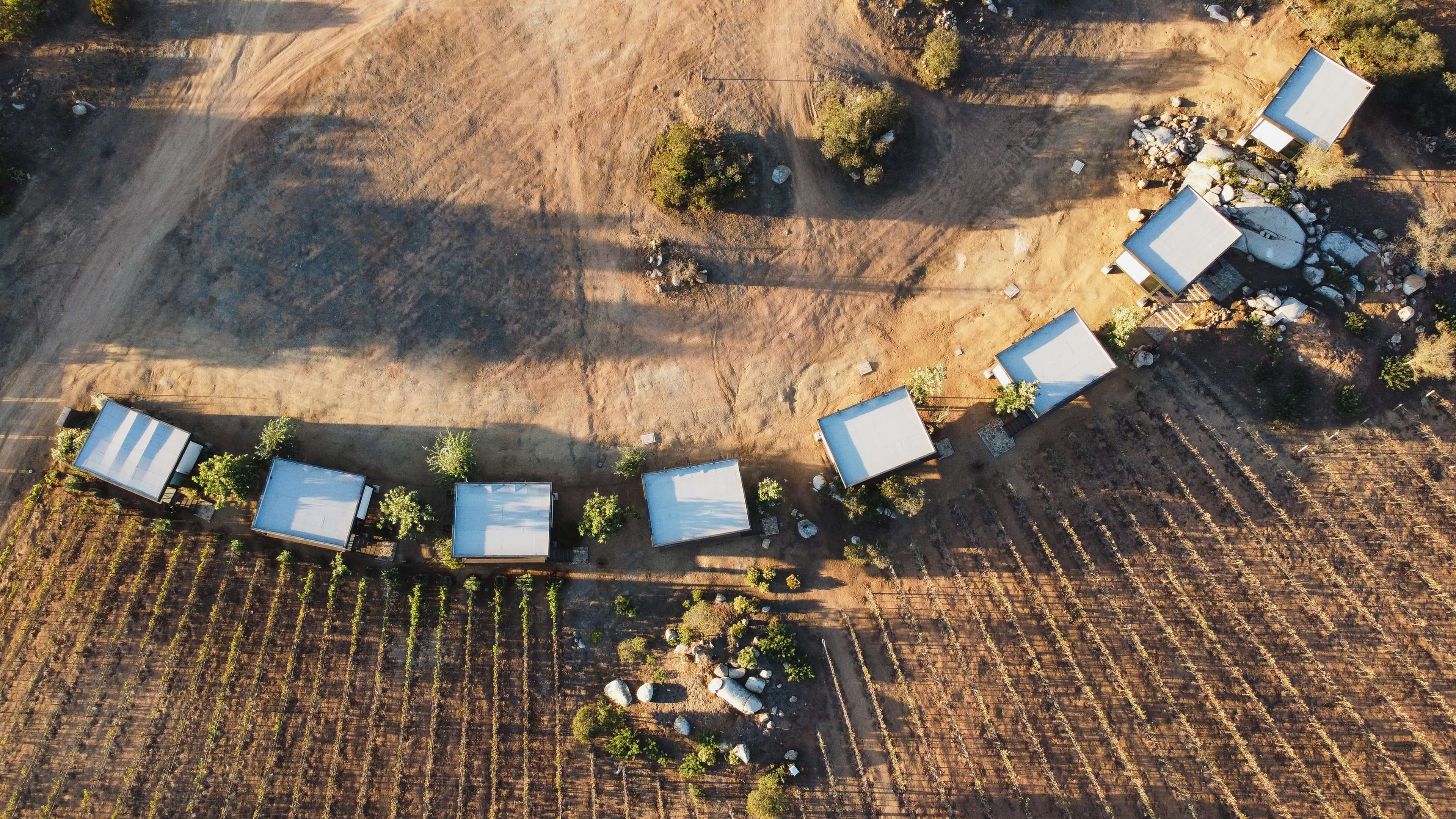Aerial view of property